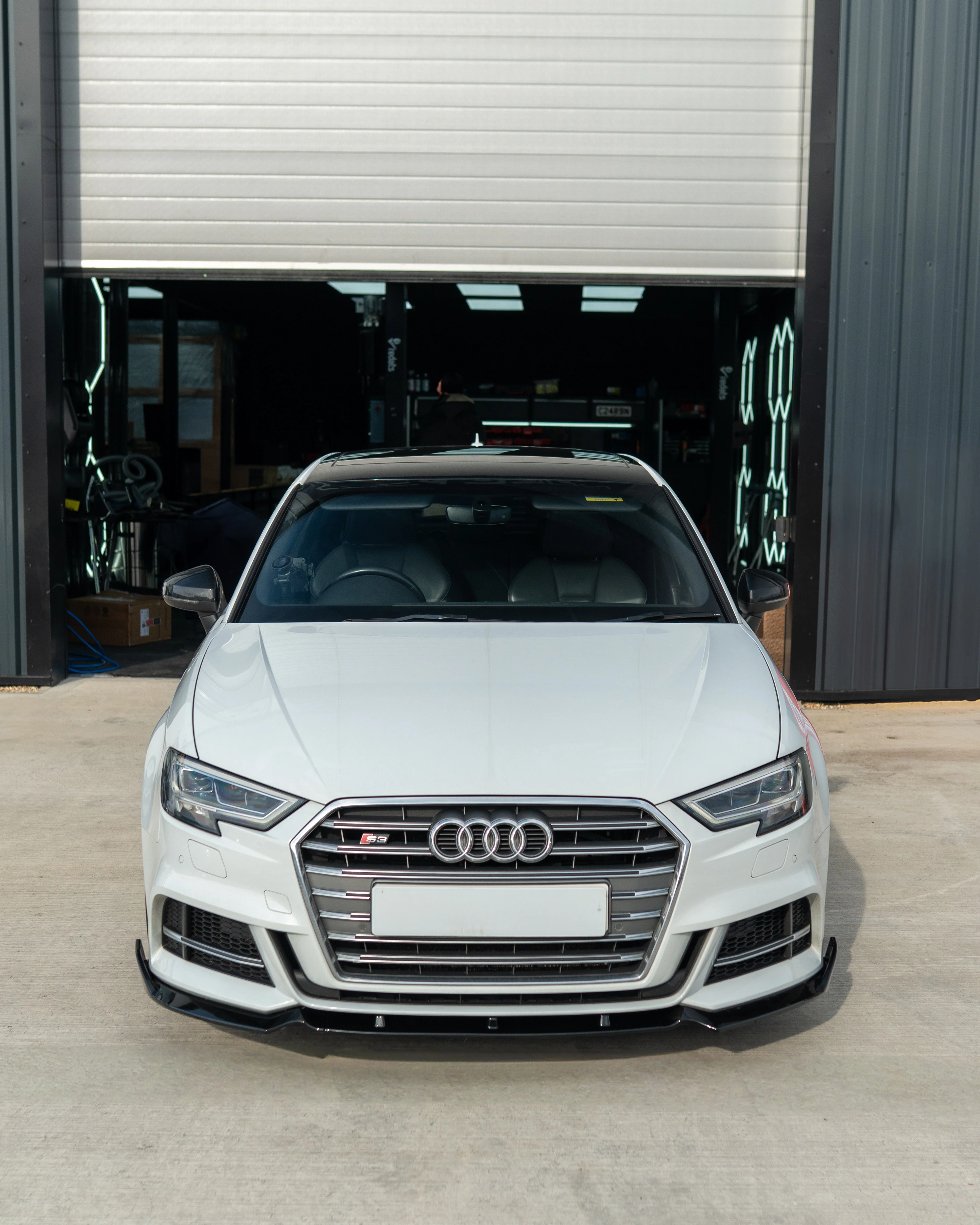 AUDI A3 S-LINE & S3 8V FACELIFT 2017-2020 GLOSS BLACK SPLITTER - V1 - Image 3
