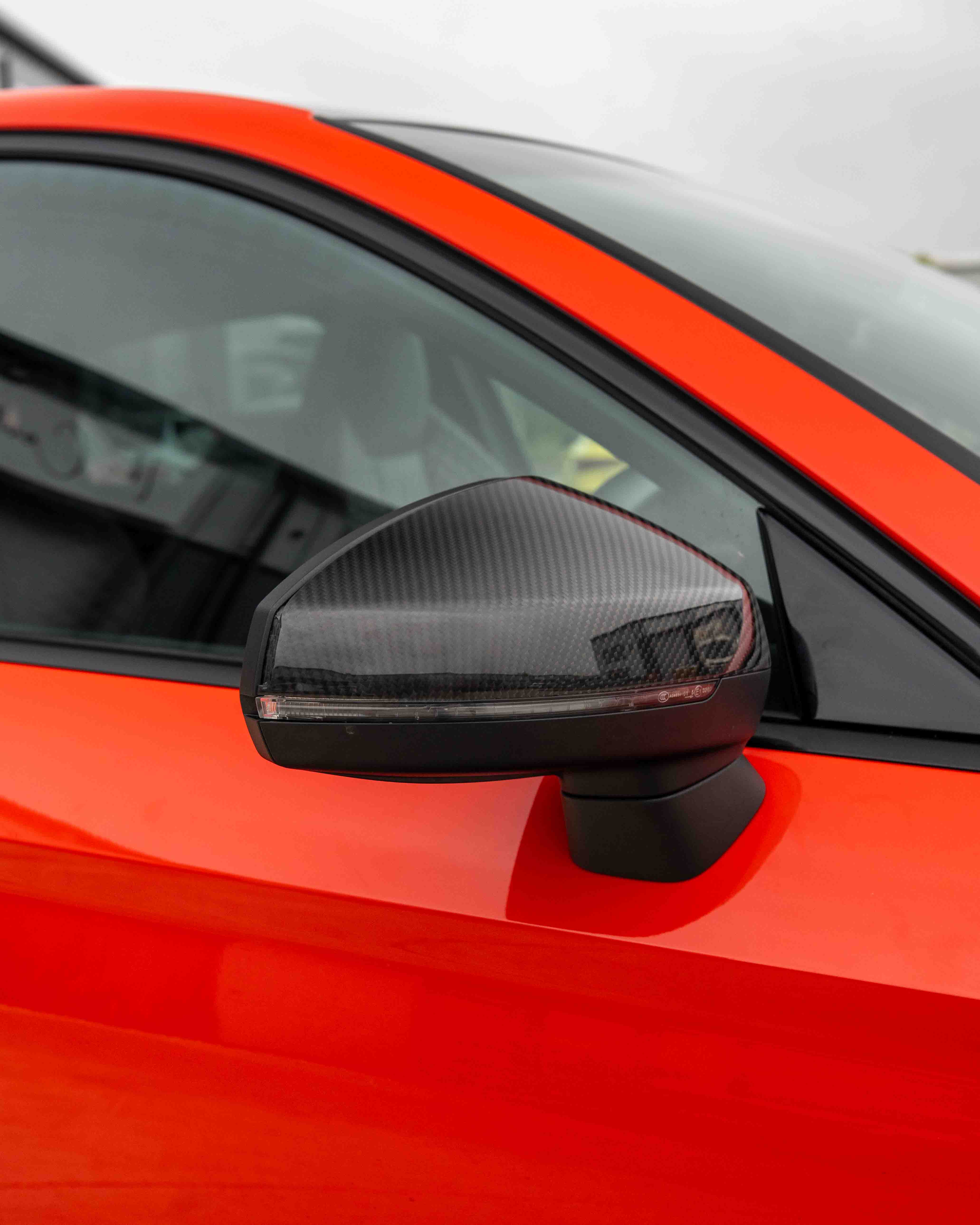 AUDI A3 S3 RS3 8V PRE-PREG CARBON FIBRE MIRRORS - WITH LANE ASSIST - Image 4