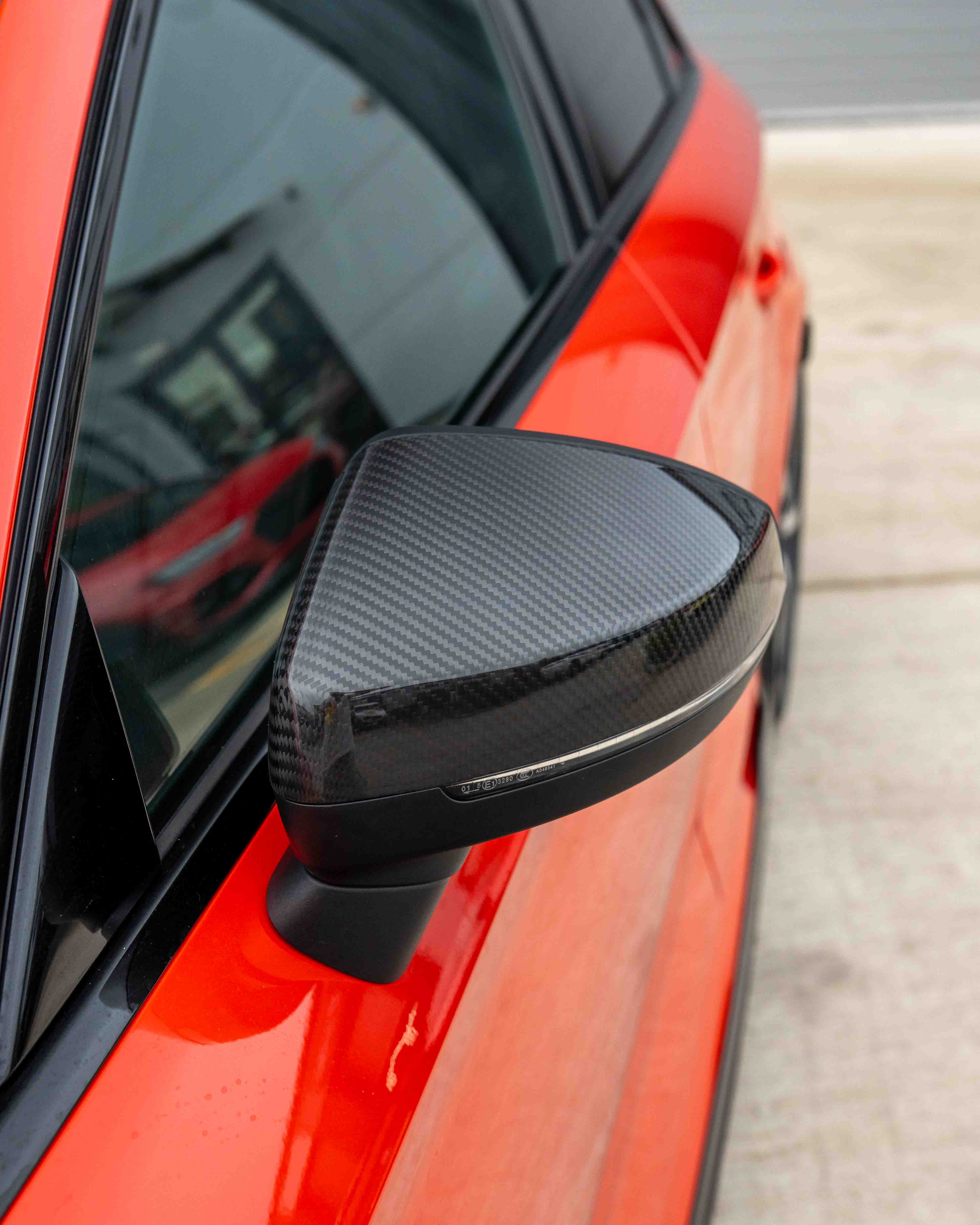AUDI A3 S3 RS3 8V PRE-PREG CARBON FIBRE MIRRORS - WITH LANE ASSIST - Image 5