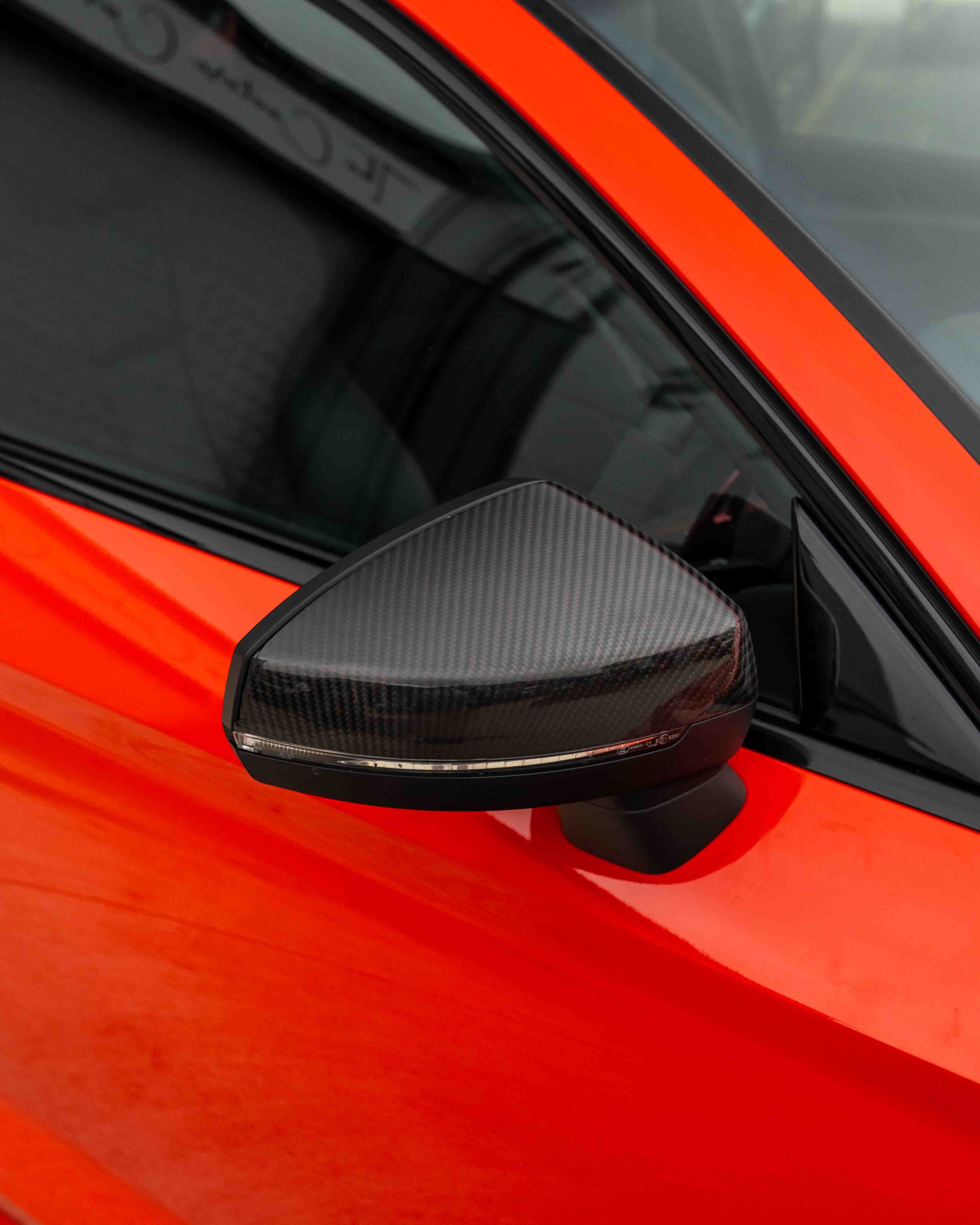 AUDI A3 S3 RS3 8V PRE-PREG CARBON FIBRE MIRRORS - WITH LANE ASSIST - Image 6