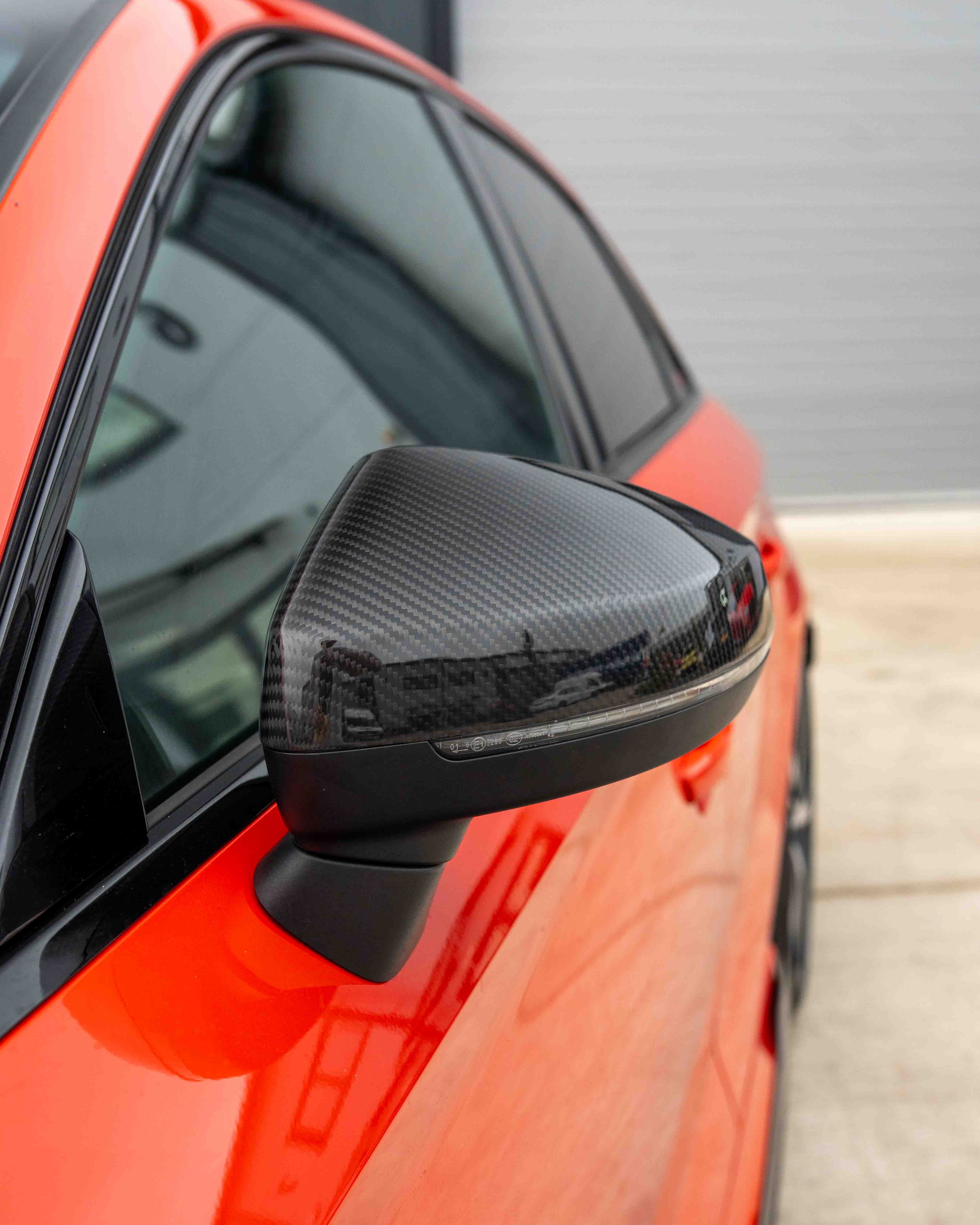 AUDI A3 S3 RS3 8V PRE-PREG CARBON FIBRE MIRRORS - WITH LANE ASSIST - Image 7