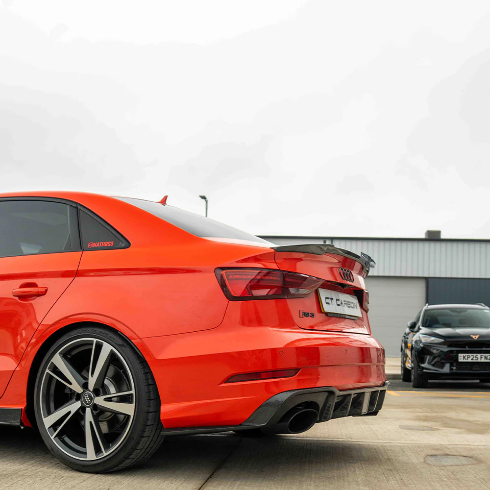 AUDI RS3 8V SALOON REAR CARBON DIFFUSER WITH DTM LIGHT - Image 12