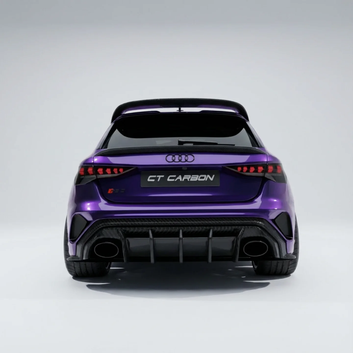 AUDI A3/S3/RS3 8Y 2022+ SPORTBACK CARBON FIBRE SPOILER - CT DESIGN V3 - Image 5