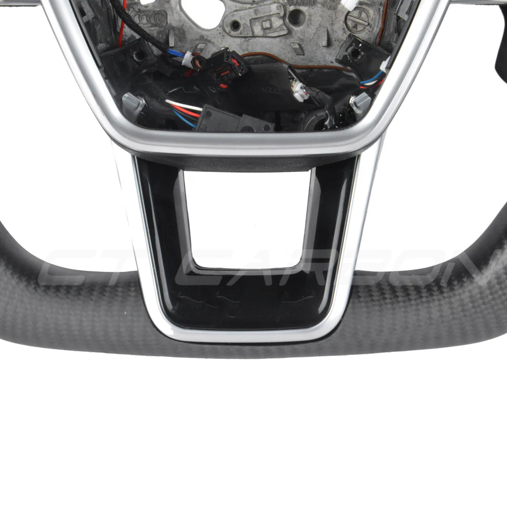 AUDI A6/S6/RS6 & A7/S7/RS7 C8 CARBON FIBRE / ALCANTARA FLAT BOTTOM CUSTOM STEERING WHEEL - Image 6