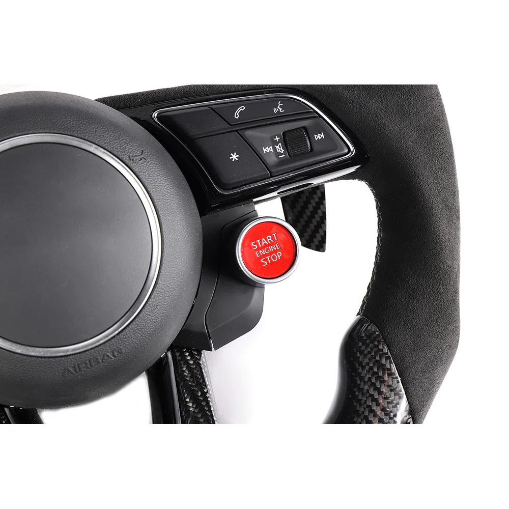 AUDI B9 & 8V 2016-2024 CARBON FIBRE / ALCANTARA FLAT BOTTOM CUSTOM STEERING WHEEL - Image 5