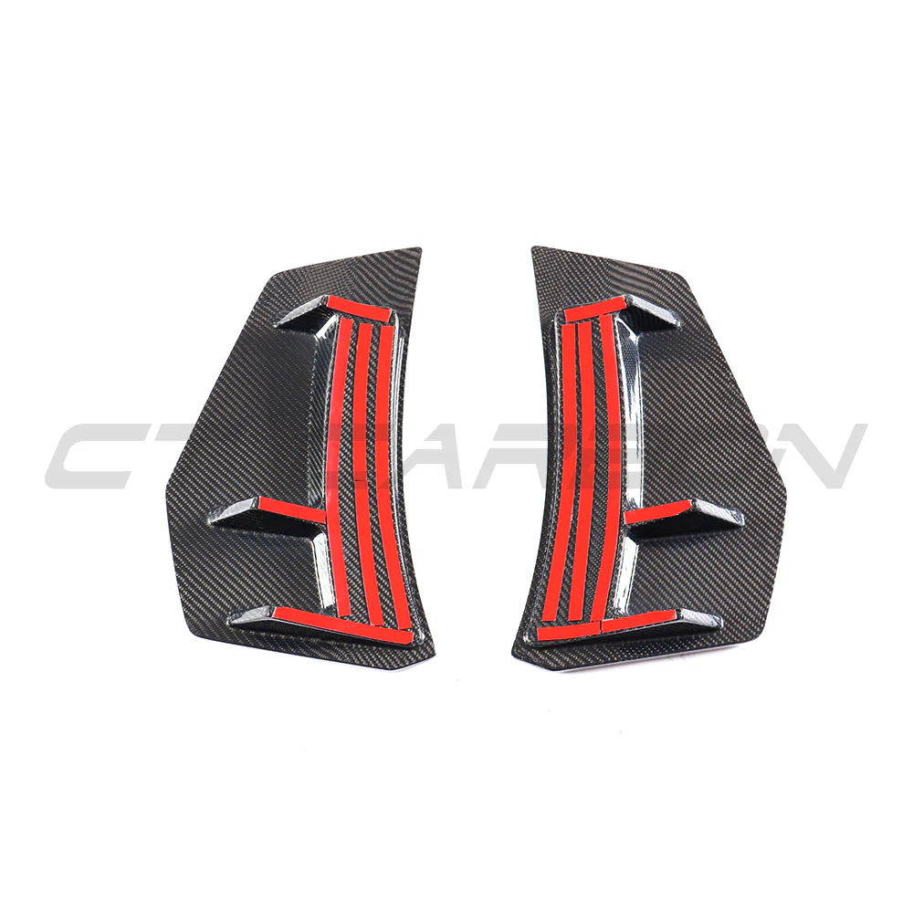 AUDI R8 V10 GEN 2 2015-2019 CARBON FIBRE REAR BUMPER CORNERS - Image 2