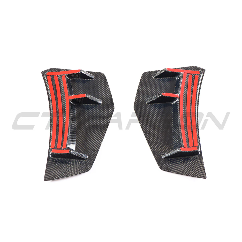 AUDI R8 V10 GEN 2 2015-2019 CARBON FIBRE REAR BUMPER CORNERS - Image 4