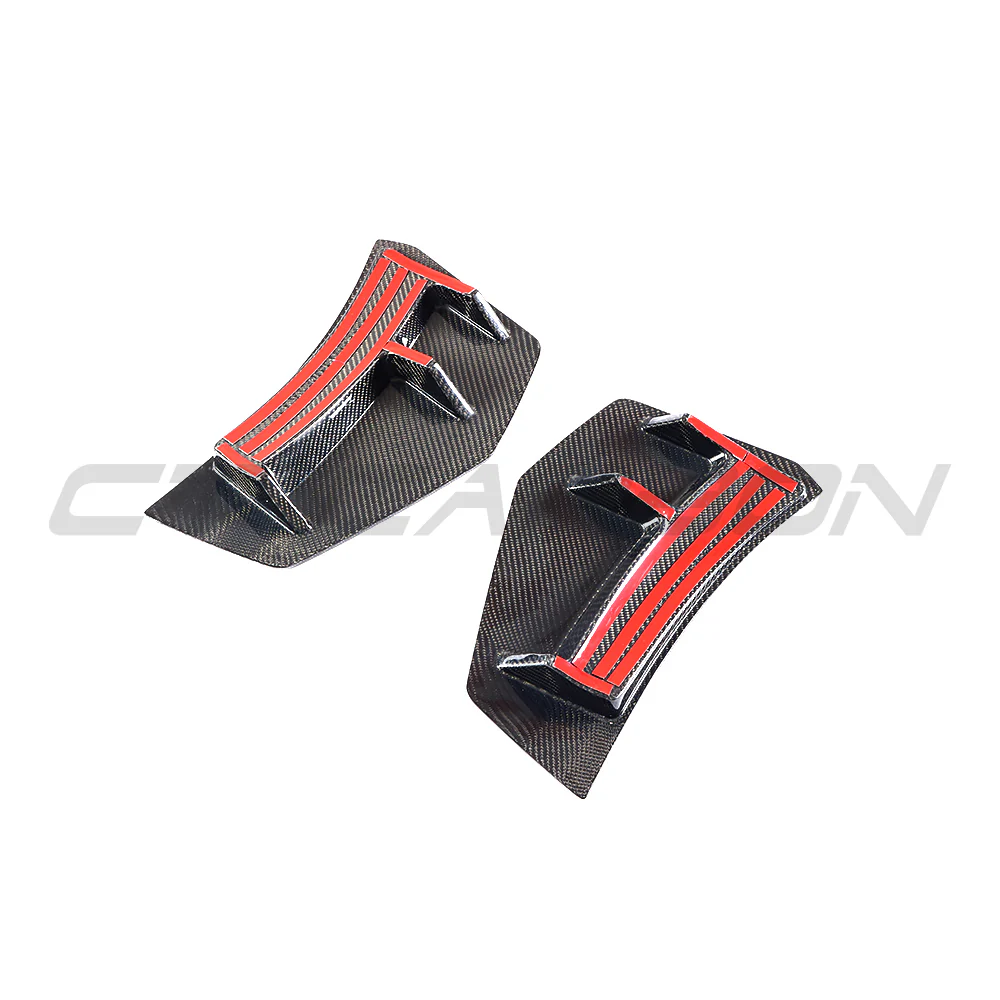 AUDI R8 V10 GEN 2 2015-2019 CARBON FIBRE REAR BUMPER CORNERS - Image 5