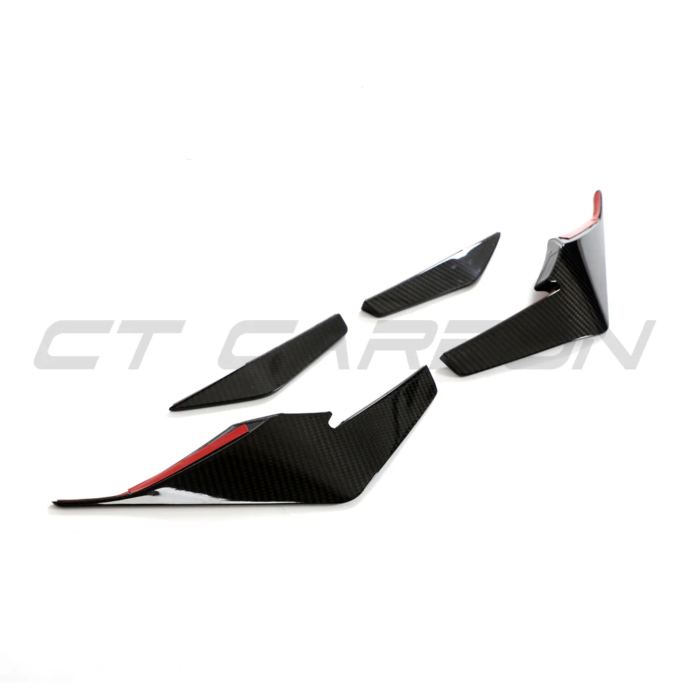 AUDI R8 V10 GEN 2.5 2020-2023 CARBON FIBRE FRONT CANARDS - V2 - Image 3