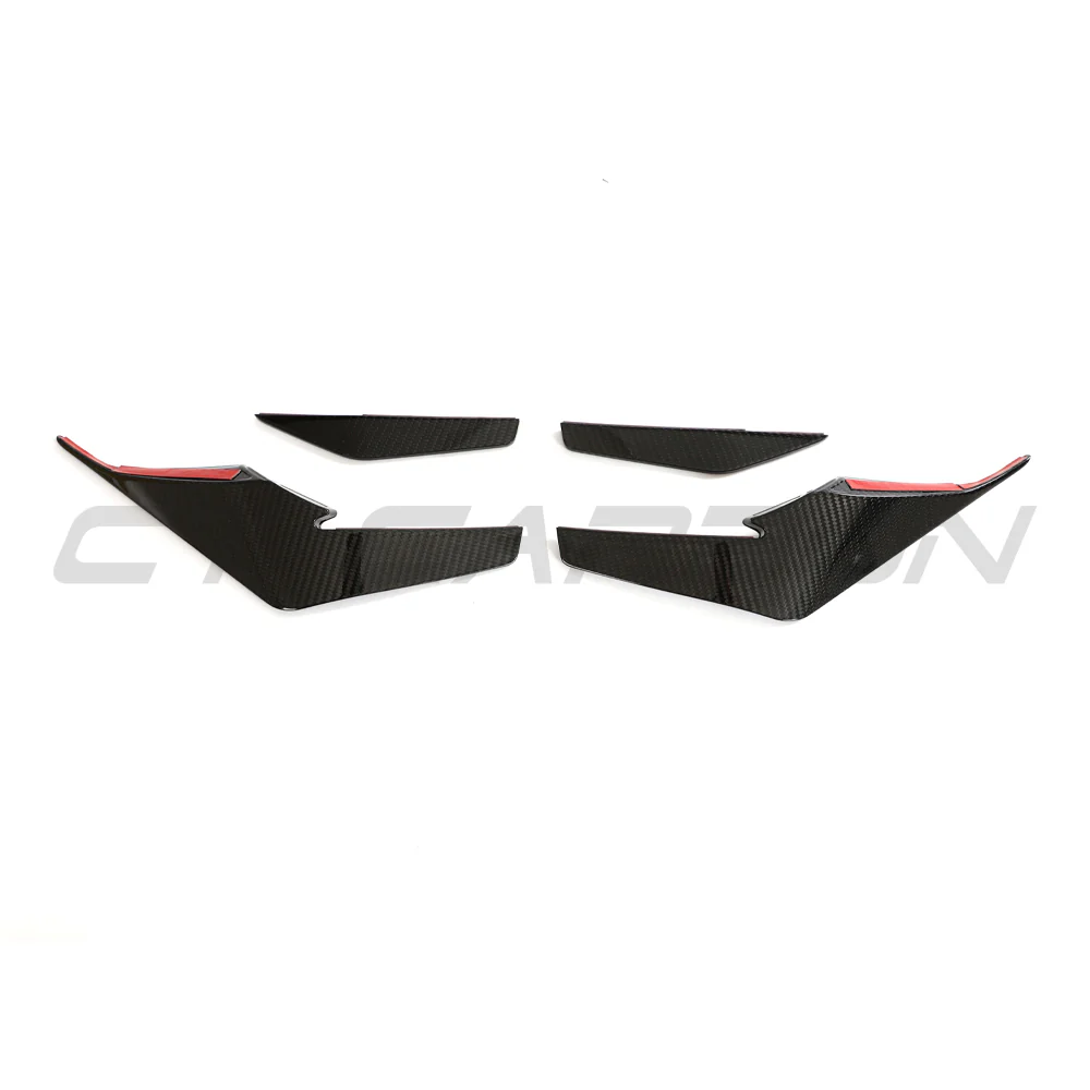 AUDI R8 V10 GEN 2.5 2020-2023 CARBON FIBRE FRONT CANARDS - V2 - Image 4