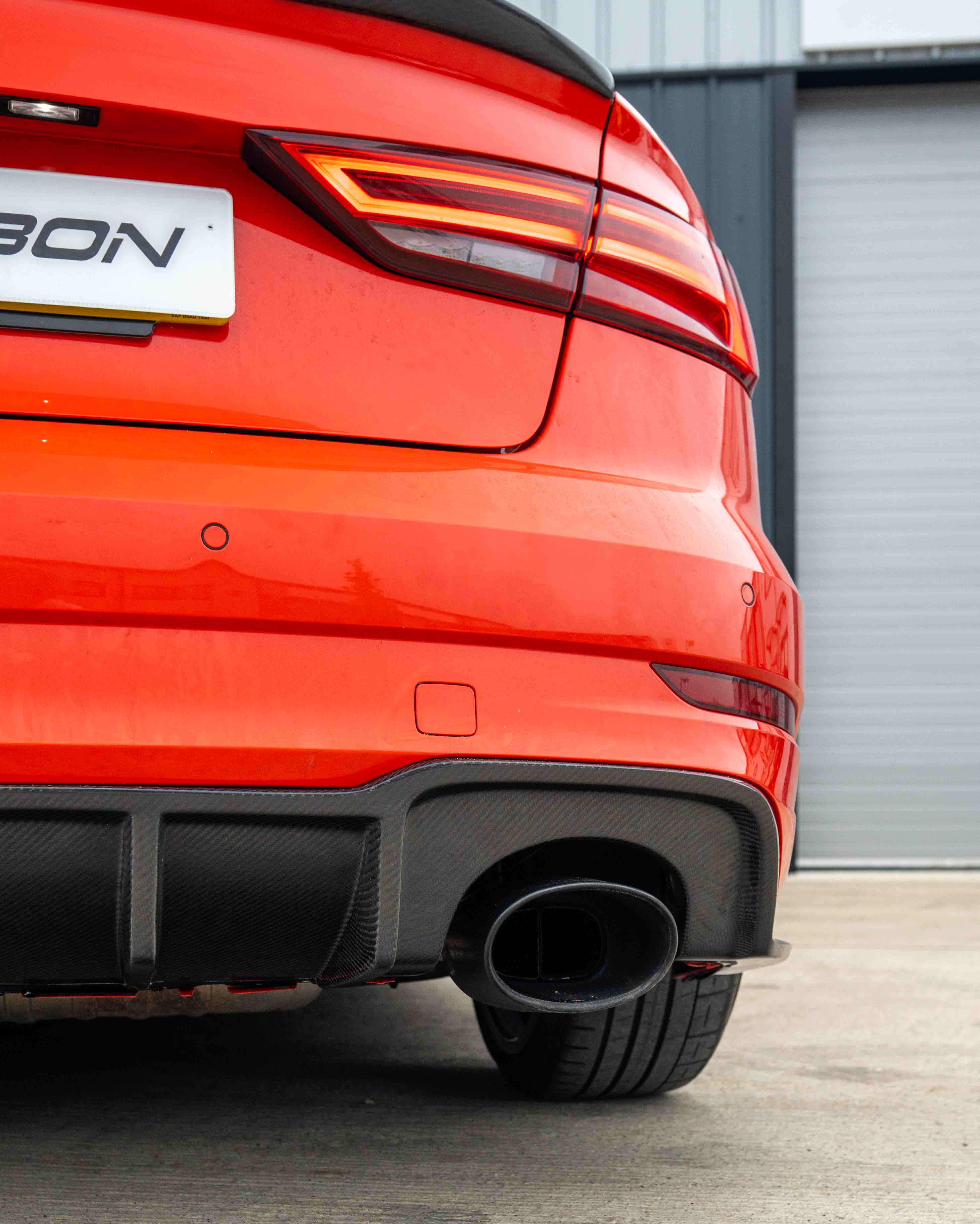 AUDI RS3 8V SALOON REAR CARBON DIFFUSER WITH DTM LIGHT - Image 11