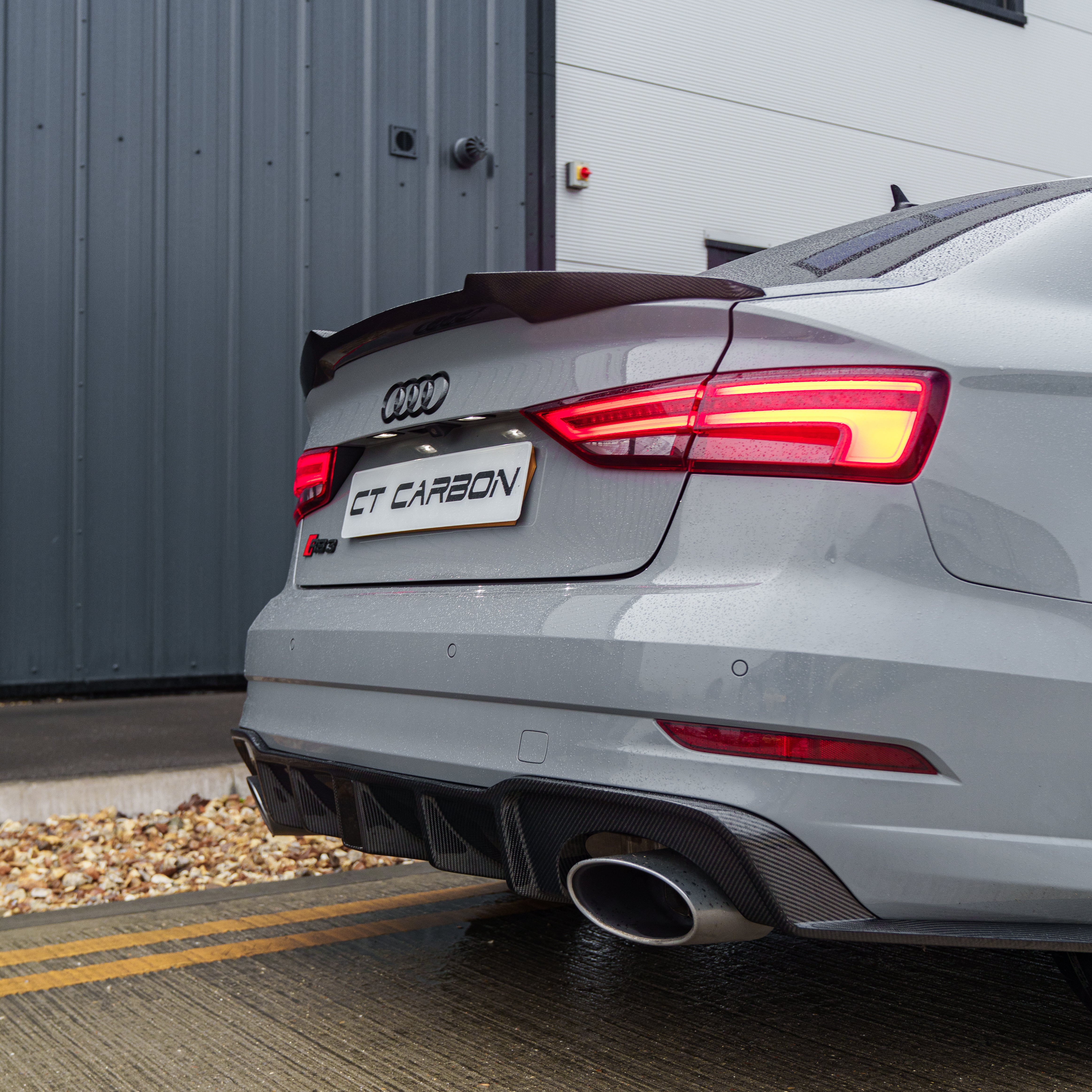 AUDI RS3 8V SALOON REAR CARBON DIFFUSER WITH DTM LIGHT - Image 5