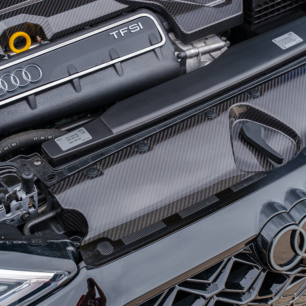 AUDI RS3 8Y 2020+ CARBON FIBRE ENGINE BAY SCUTTLE TRIM - Image 3