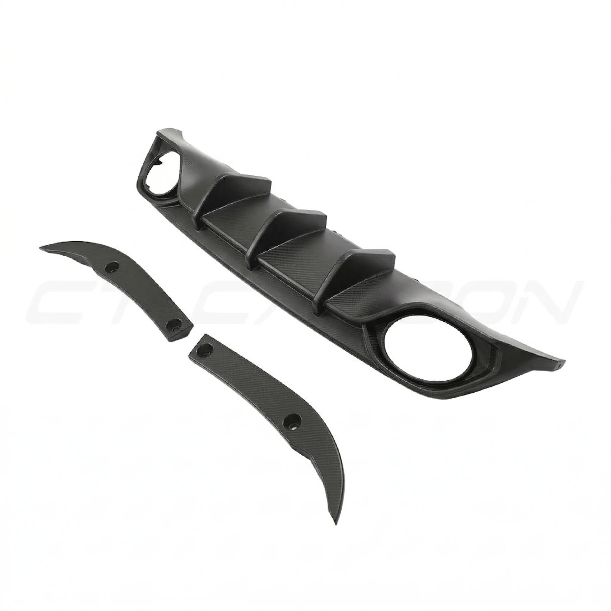 AUDI RS3 8Y 2022-2024 SALOON MATTE CARBON FIBRE DIFFUSER - CT DESIGN - Image 5
