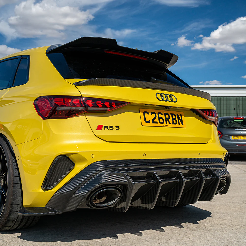 AUDI RS3 8Y 2025+ CARBON FIBRE REAR REFLECTOR DELETE - CT DESIGN - Image 2