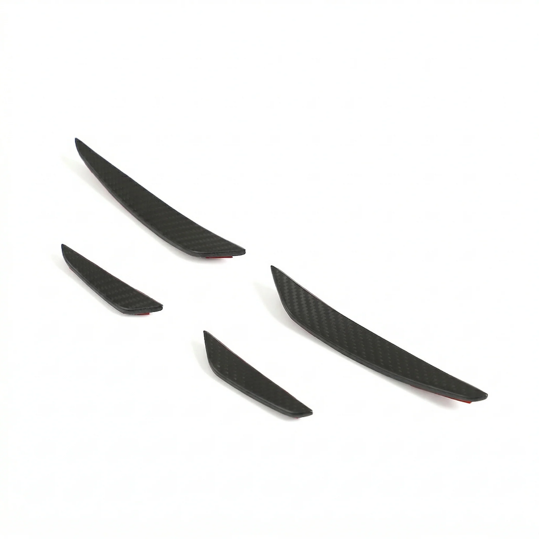 AUDI RS3 8Y 2025+ MATTE CARBON FIBRE FRONT BUMPER CANARDS - CT DESIGN