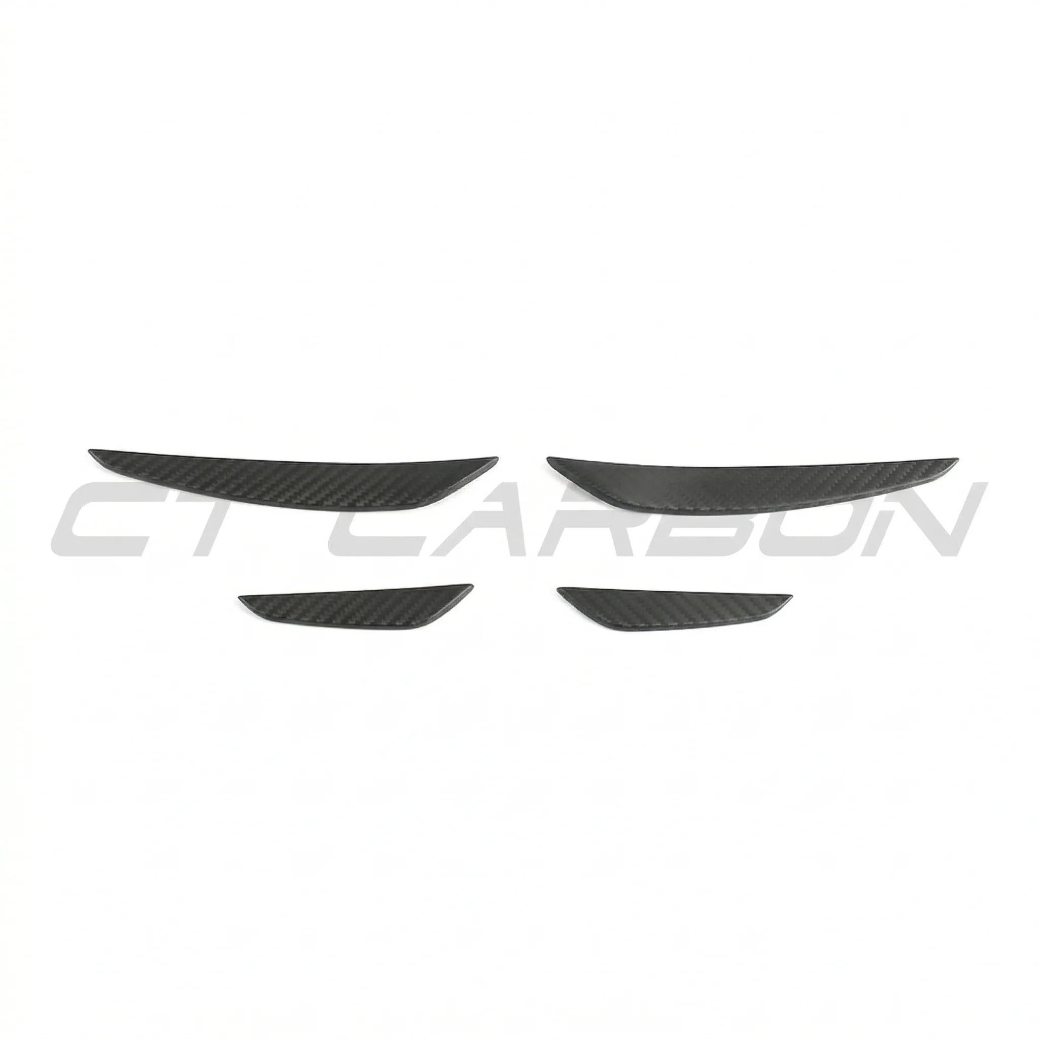 AUDI RS3 8Y 2025+ MATTE CARBON FIBRE FRONT BUMPER CANARDS - CT DESIGN - Image 4