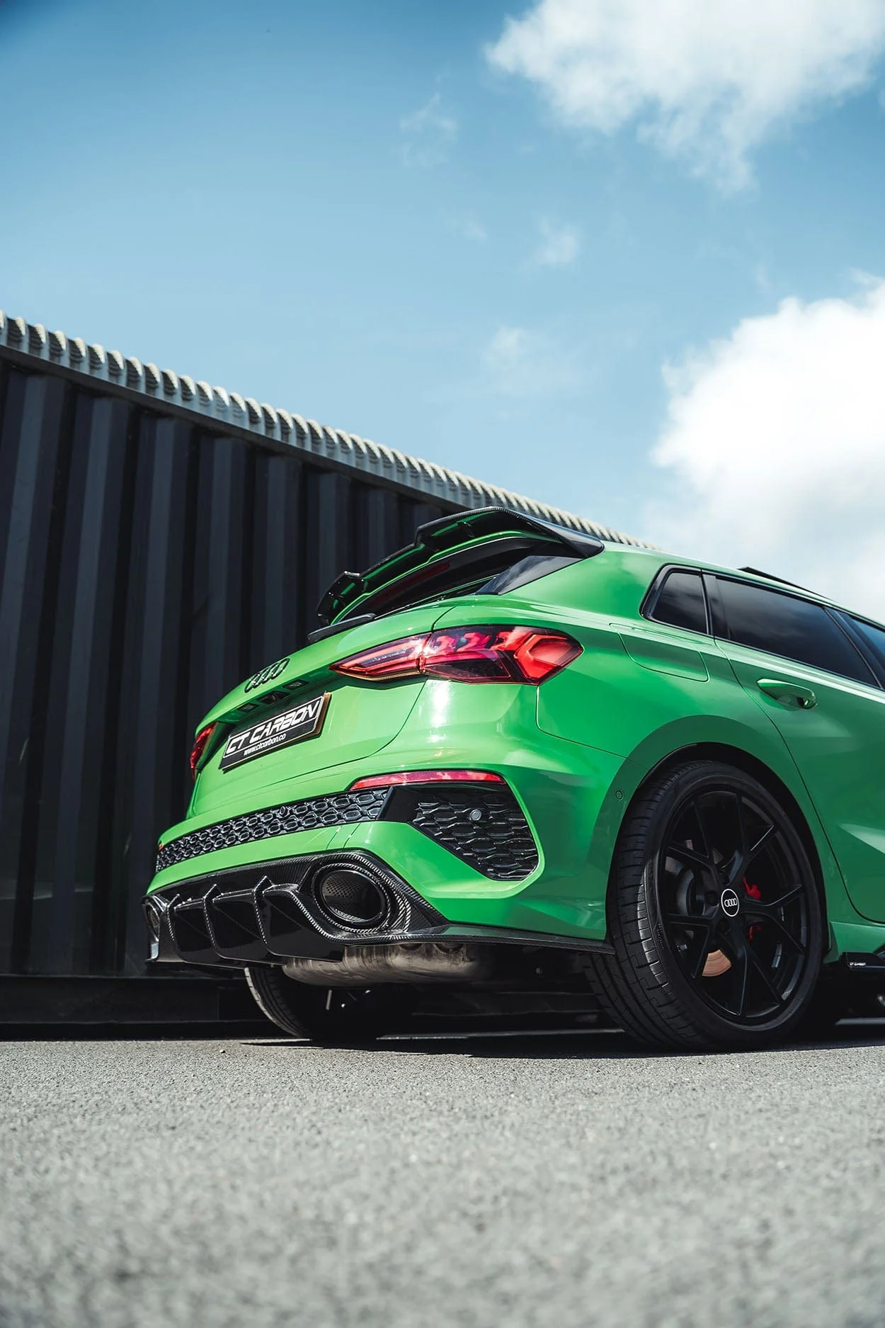 AUDI RS3 8Y 2022-2024 SPORTBACK CARBON FIBRE DIFFUSER V3 - CT DESIGN - Image 4