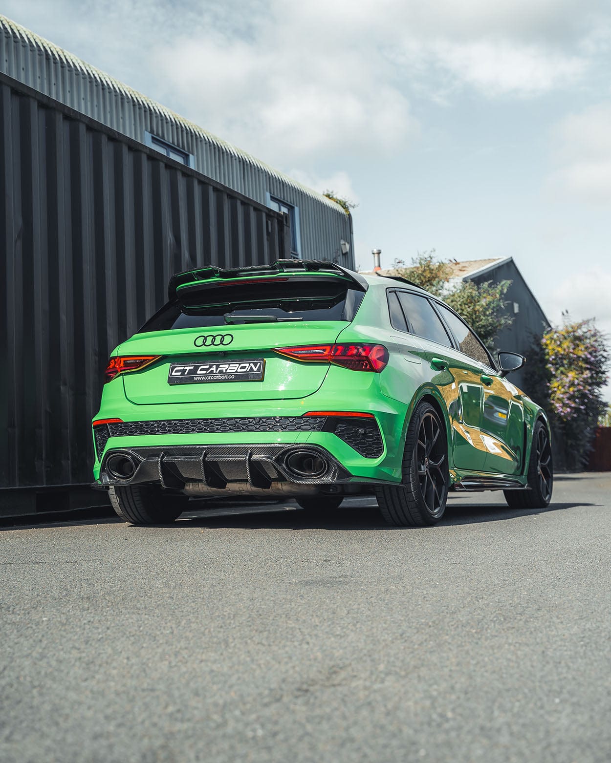 AUDI RS3 8Y 2022-2024 SPORTBACK CARBON FIBRE DIFFUSER V3 - CT DESIGN - Image 5