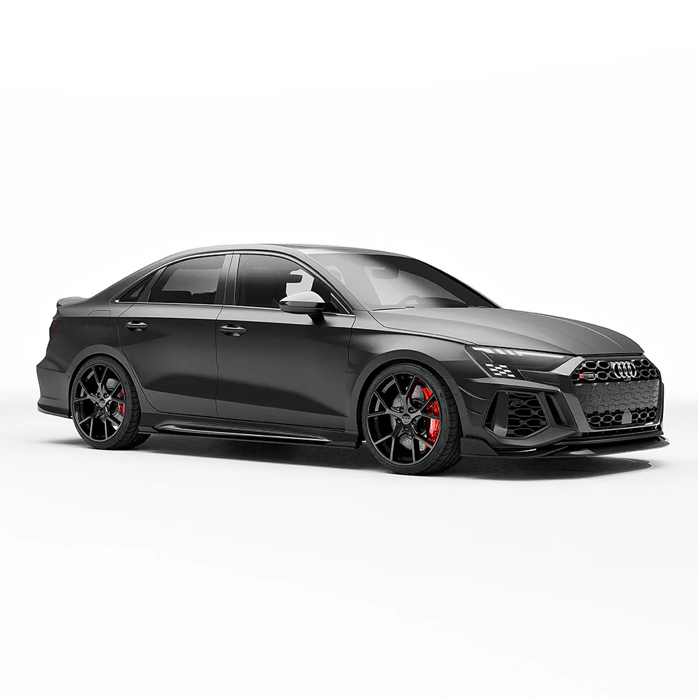 AUDI RS3 8Y 2022-2024 CARBON FIBRE FRONT BUMPER CANARDS - CT DESIGN - Image 8