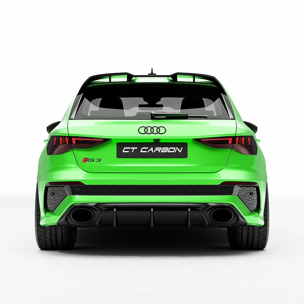 AUDI RS3 8Y 2022-2024 CARBON FIBRE REAR DIFFUSER V2 - CT DESIGN - Image 4