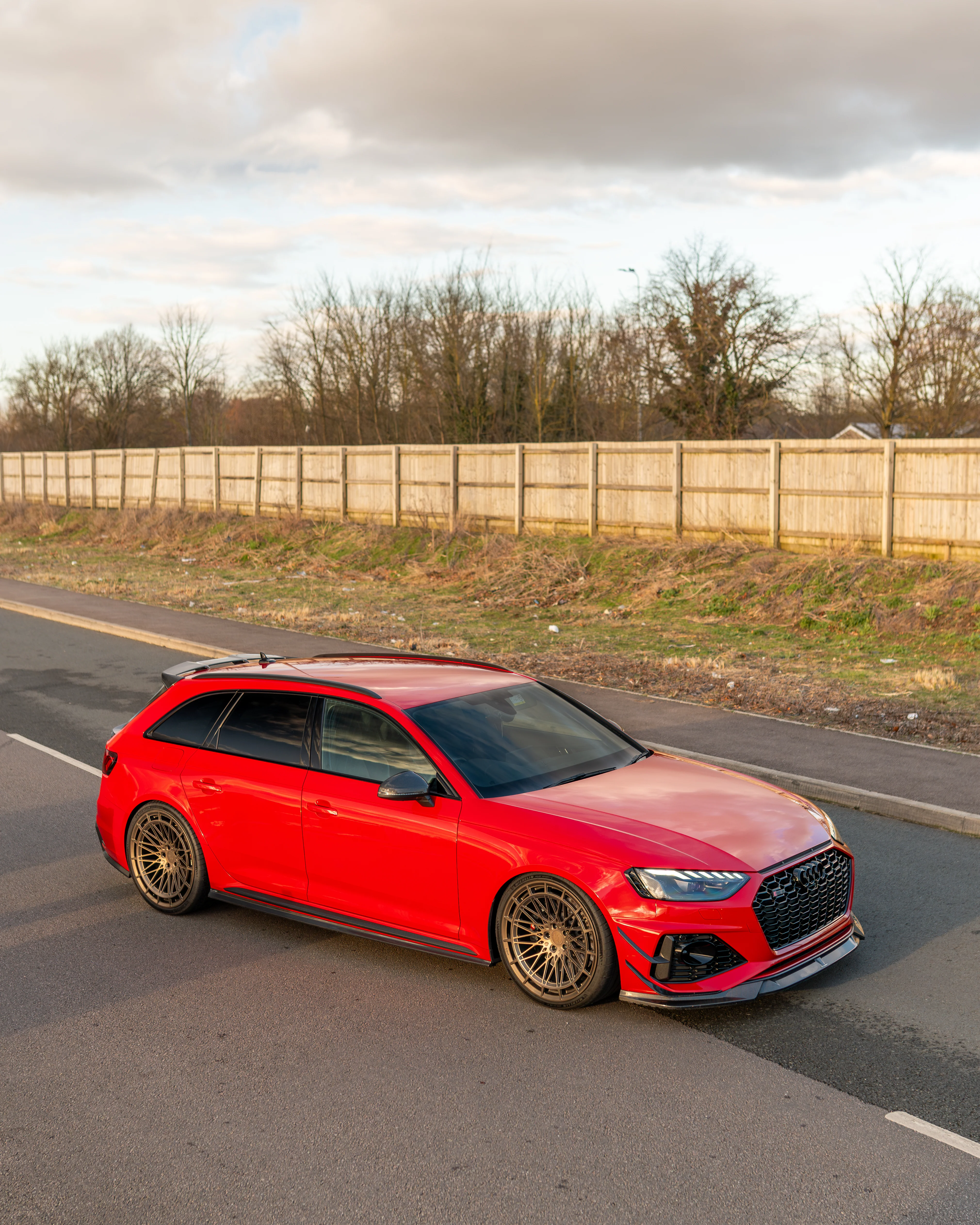 AUDI RS4 B9.5 CARBON FIBRE FRONT CANARDS- CT DESIGN - Image 7