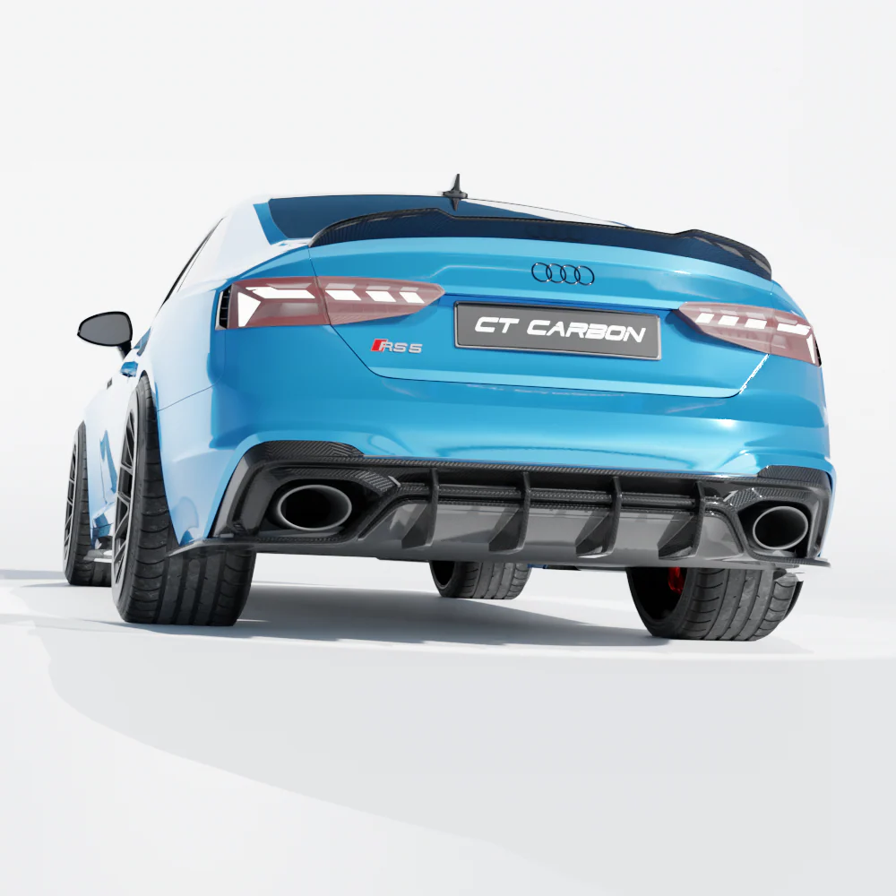 AUDI RS5 B9.5 SPORTBACK & COUPE 2020-2025 CARBON FIBRE DIFFUSER - CT DESIGN - Image 10