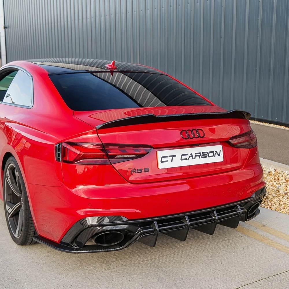 AUDI RS5 B9.5 SPORTBACK & COUPE 2020-2025 CARBON FIBRE DIFFUSER - CT DESIGN - Image 4