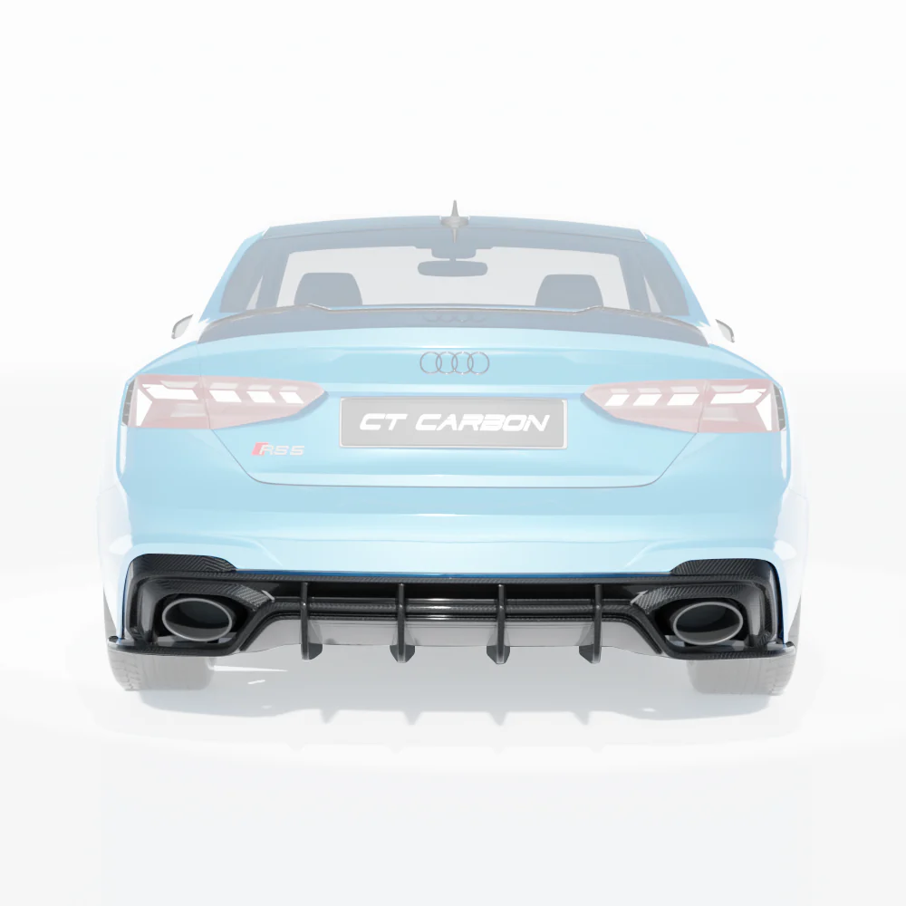 AUDI RS5 B9.5 SPORTBACK & COUPE 2020-2025 CARBON FIBRE DIFFUSER - CT DESIGN - Image 7