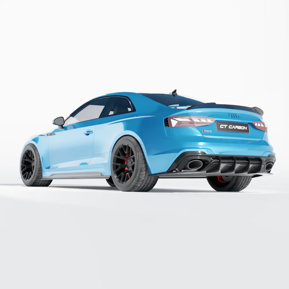 AUDI RS5 B9.5 SPORTBACK & COUPE 2020-2025 CARBON FIBRE DIFFUSER - CT DESIGN - Image 8