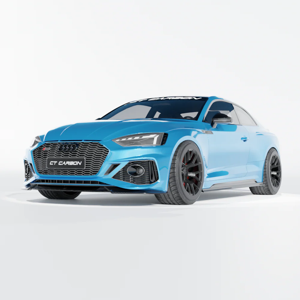 AUDI RS5 B9.5 SPORTBACK & COUPE 2020-2025 CARBON FIBRE SPLITTER - CT DESIGN - Image 3