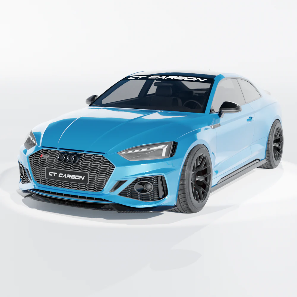 AUDI RS5 B9.5 SPORTBACK & COUPE 2020-2025 CARBON FIBRE SPLITTER - CT DESIGN - Image 4
