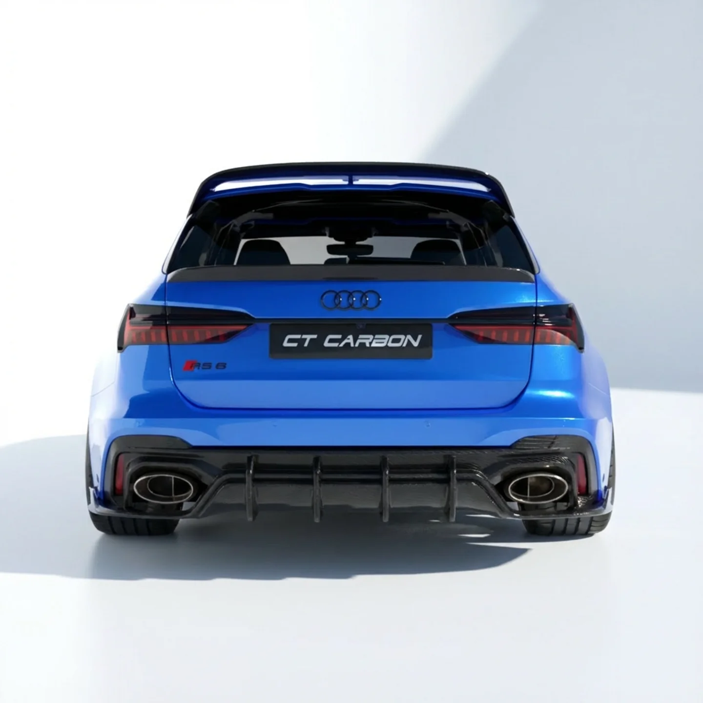 AUDI RS6 C8 AVANT CARBON FIBRE SPOILER - CT DESIGN V2 - Image 4