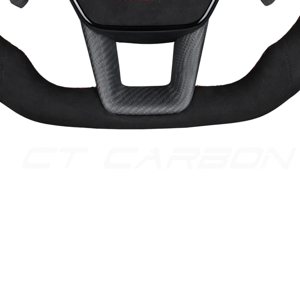 AUDI A6/S6/RS6 & A7/S7/RS7 C8 FULL ALCANTARA FLAT BOTTOM CUSTOM STEERING WHEEL - Image 6