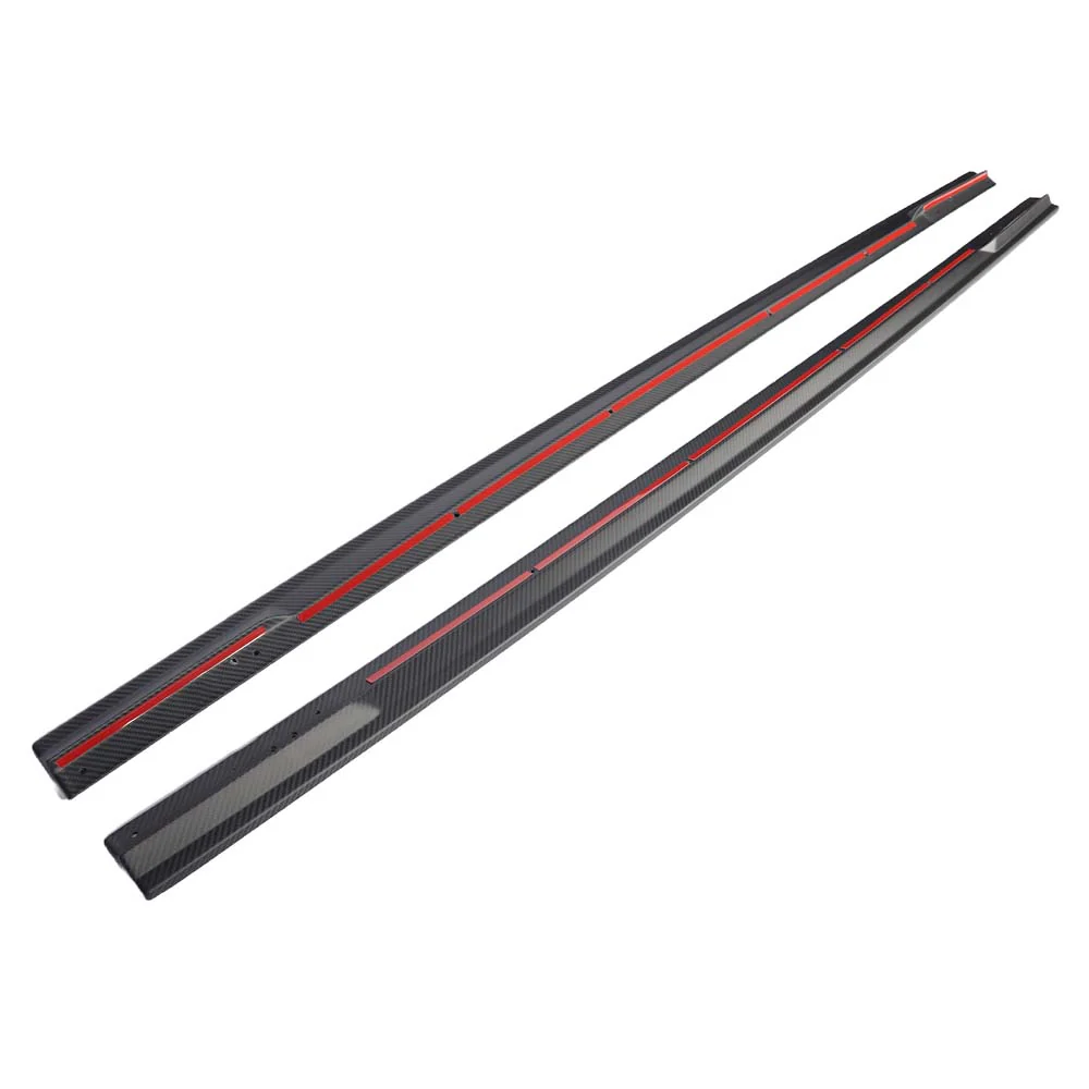 AUDI RS6/RS7 C8 2019+ MATTE CARBON FIBRE SIDE SKIRTS - CT DESIGN