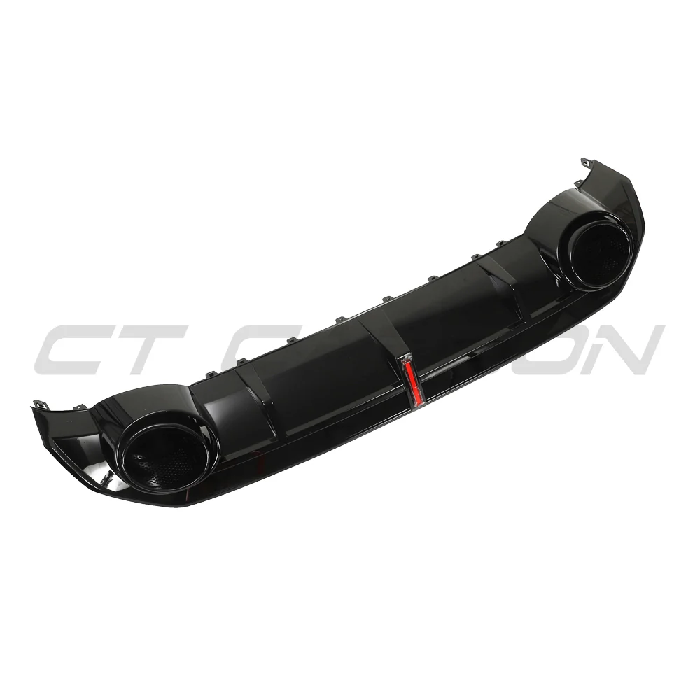 AUDI S3/A3 8Y S-LINE GLOSS BLACK DIFFUSER WITH TIPS & LED LIGHT - Image 4