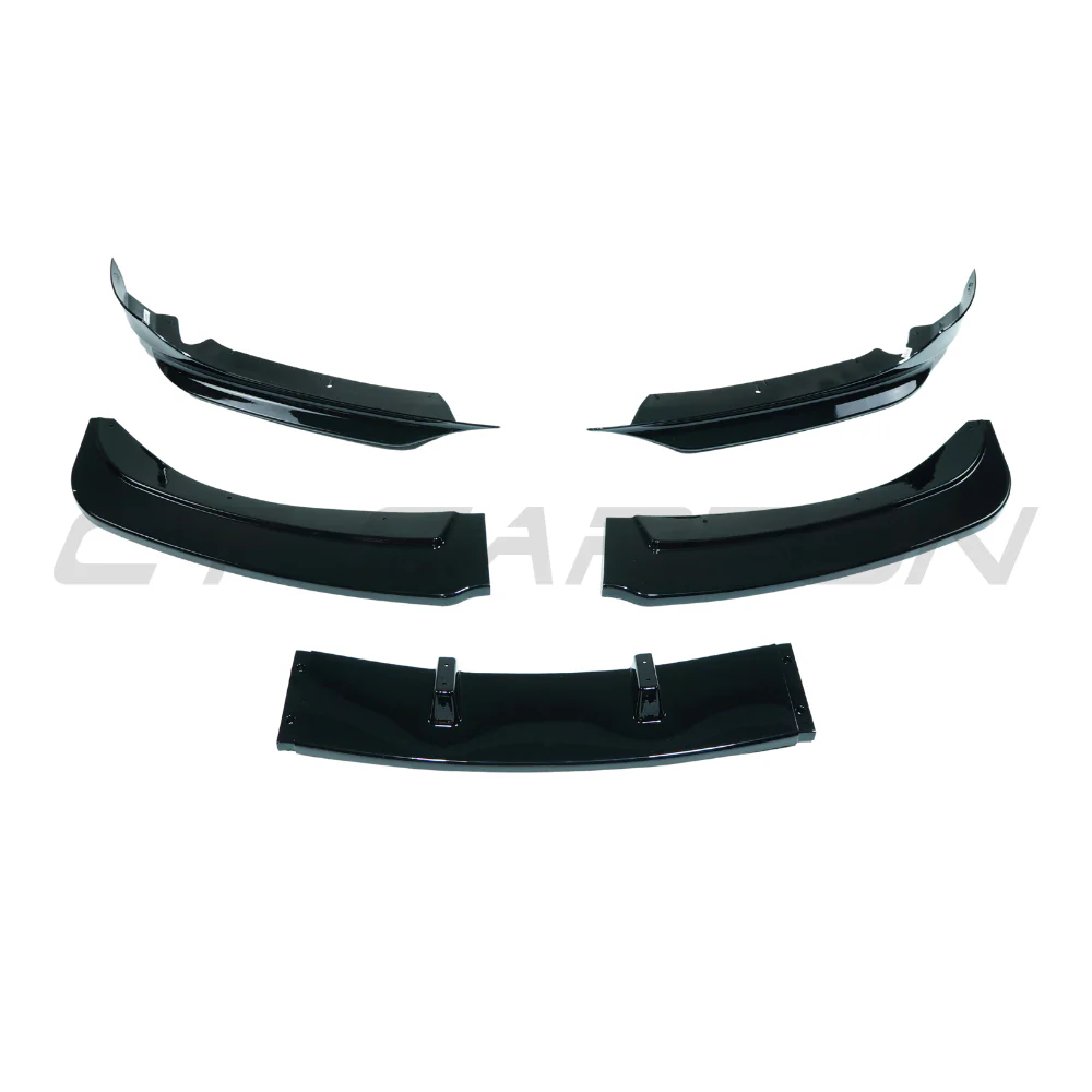 BMW 3 SERIES E90/E91 LCI SE 2009-2011 GLOSS BLACK SPLITTER - V5 - Image 4