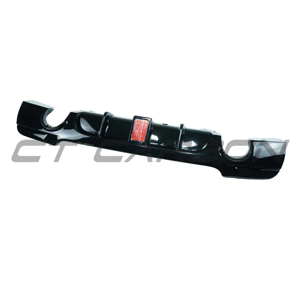 BMW 3 SERIES E92/E93 2006-2013 GLOSS BLACK LED DIFFUSER - DUAL EXIT - Image 2