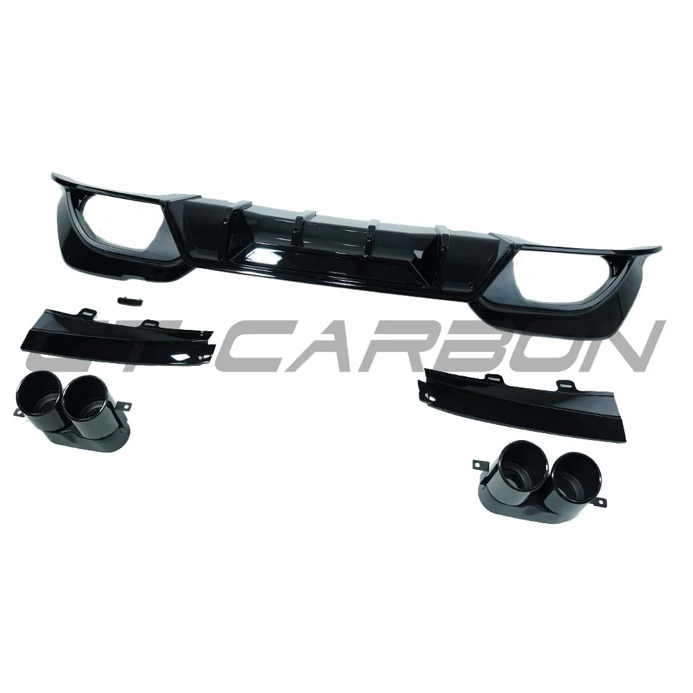 BMW 3 SERIES G20/G21 2018-2022 PRE-LCI GLOSS BLACK DIFFUSER AND TIPS - V3 - Image 2