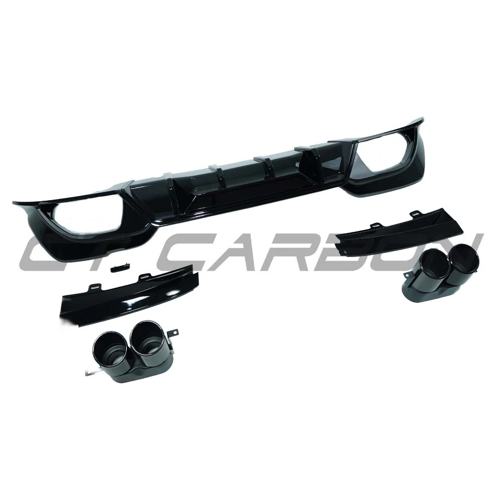 BMW 3 SERIES G20/G21 2018-2022 PRE-LCI GLOSS BLACK DIFFUSER AND TIPS - V3 - Image 3