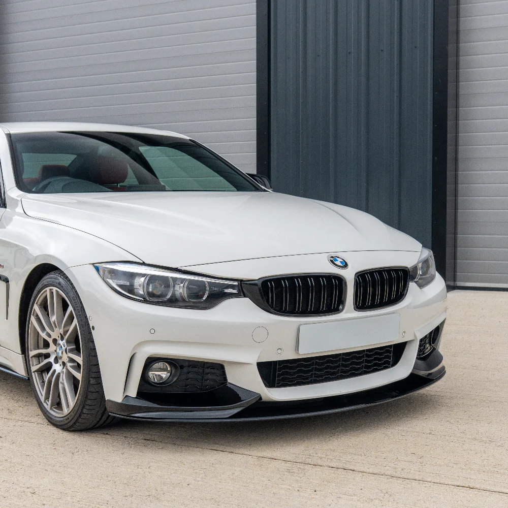 BMW 4 SERIES F32/F33/F36 GLOSS BLACK SPLITTER - MP STYLE - Image 4