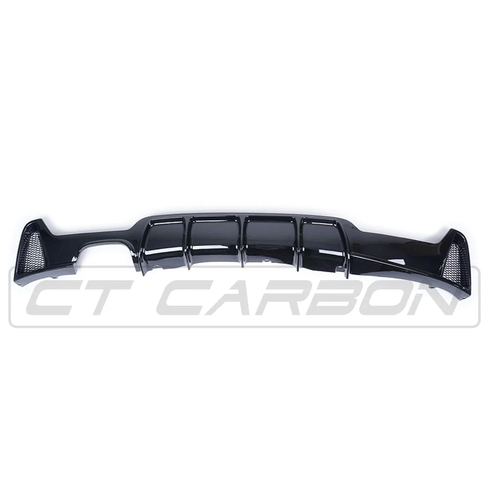 BMW 4 Series F32/F33/F36 GLOSS BLACK TWIN LEFT EXIT EXHAUST DIFFUSER - Image 9