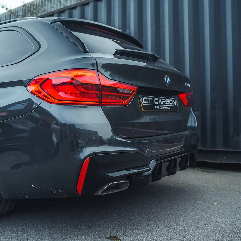 BMW 5 SERIES G30/G31 PRE LCI GLOSS BLACK DIFFUSER - V3 - Image 2