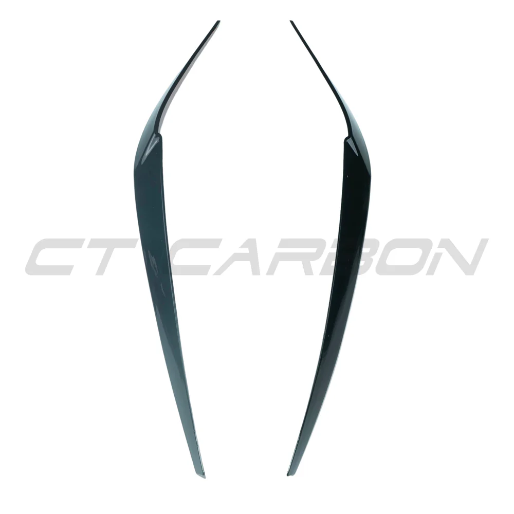 BMW 5 SERIES G30 GLOSS BLACK HEADLIGHT EYEBROWS/EYELIDS - Image 2