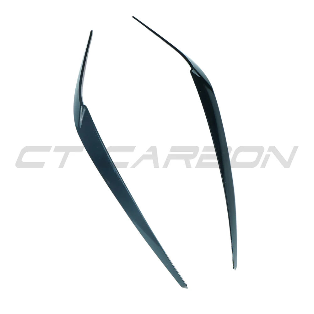 BMW 5 SERIES G30 GLOSS BLACK HEADLIGHT EYEBROWS/EYELIDS - Image 4