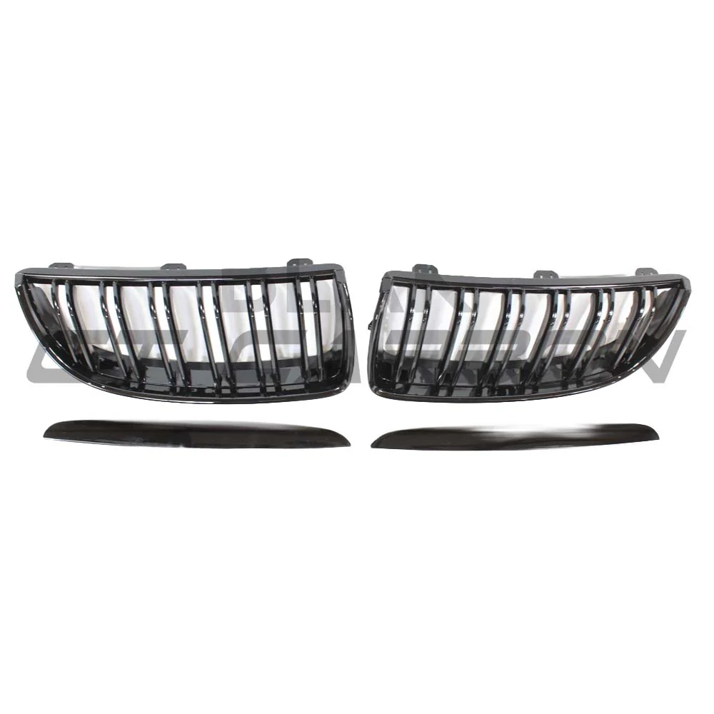 BMW E90 3 SERIES PRE-LCI DOUBLE SLAT BLACK GRILLES - Image 3