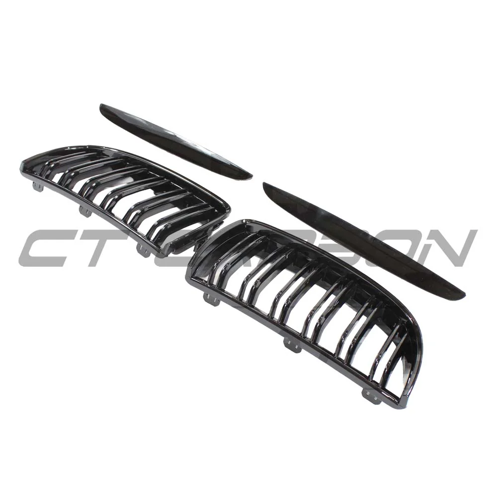 BMW E90 3 SERIES PRE-LCI DOUBLE SLAT BLACK GRILLES - Image 4