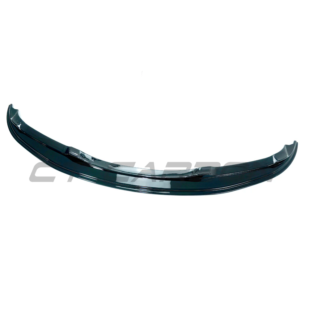 BMW E90/E91 3 SERIES 2005-2009 M-SPORT GLOSS BLACK FRONT SPLITTER - V6 - Image 2
