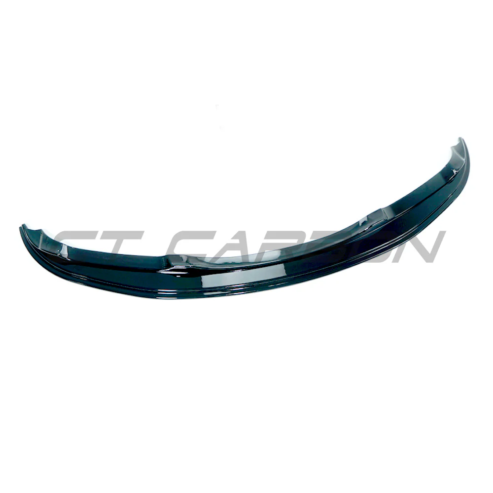 BMW E90/E91 3 SERIES 2005-2009 M-SPORT GLOSS BLACK FRONT SPLITTER - V6 - Image 3