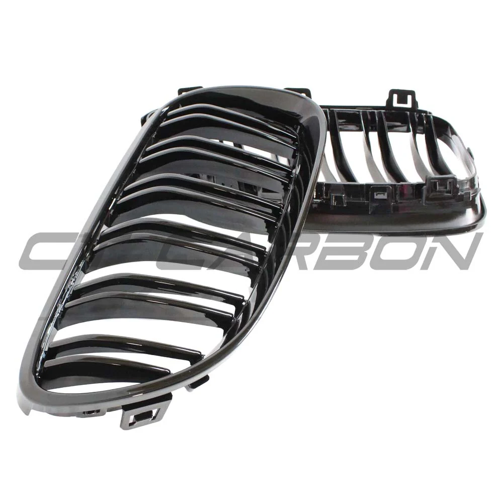 BMW E92 & E93 3 SERIES LCI DOUBLE SLAT BLACK GRILLES - Image 6